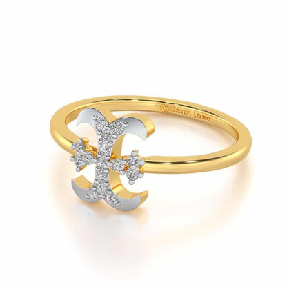 Royal I Silver Ring - Yellow Gold - Image 2