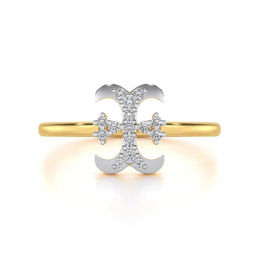 Royal I Silver Ring - Yellow Gold - Image 4