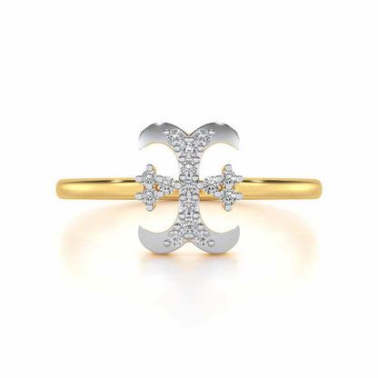 Royal I Silver Ring - Yellow Gold - Image 4