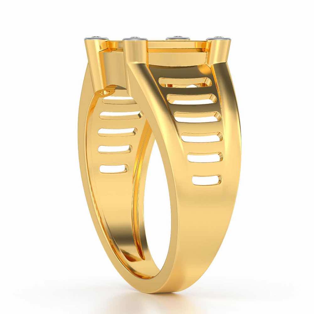 Royal Ring For Men - Yellow Gold - Image 3