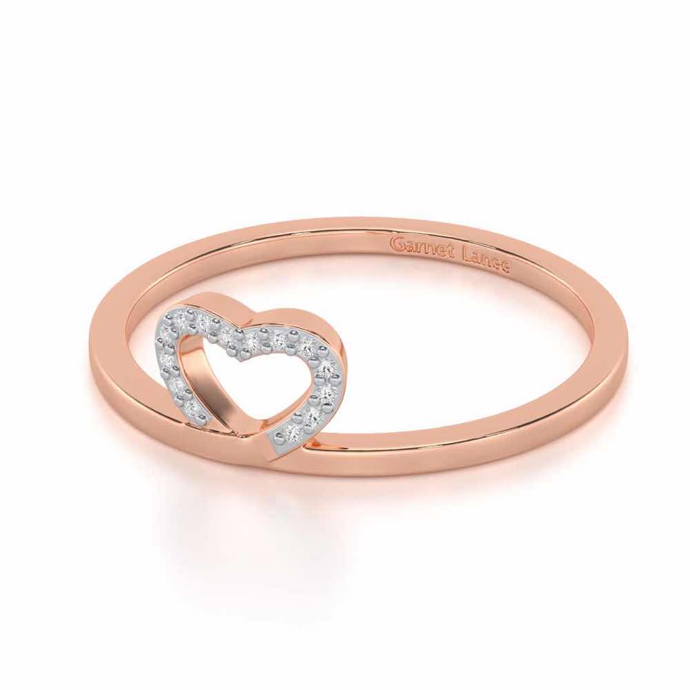 Royal Romance Silver Ring - Rose Gold - Image 2