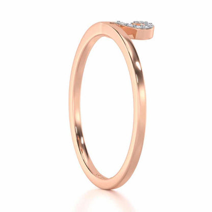 Royal Romance Silver Ring - Rose Gold - Image 3