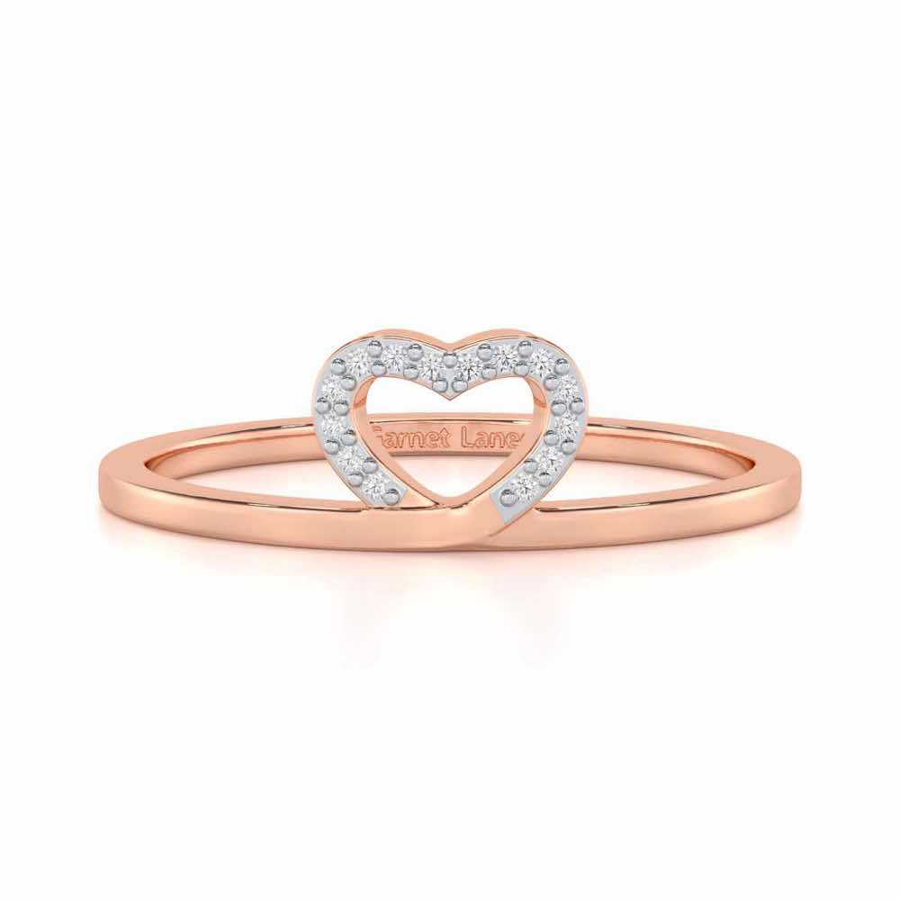 Royal Romance Silver Ring - Rose Gold - Image 4