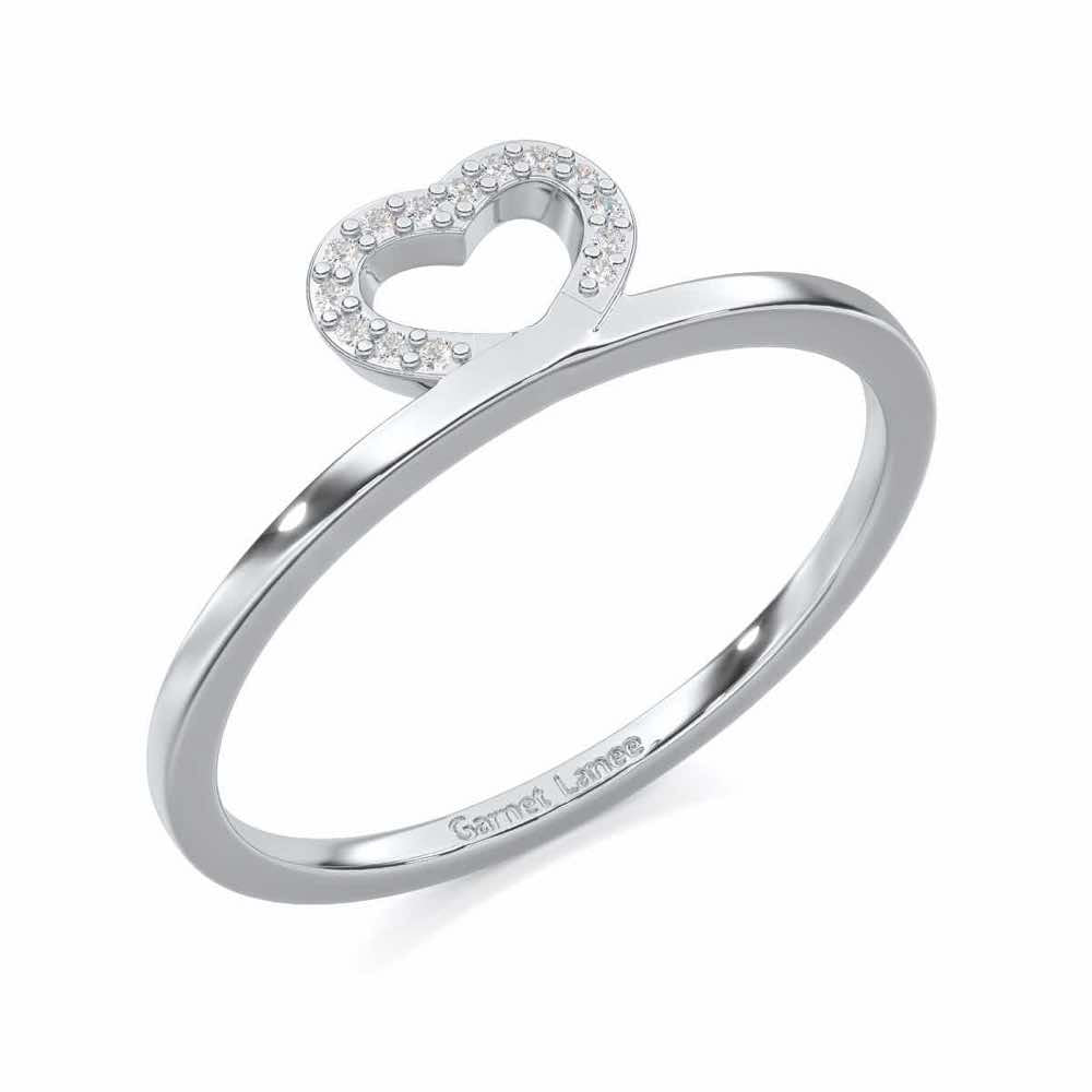 Royal Romance Silver Ring - White Gold - Image 1