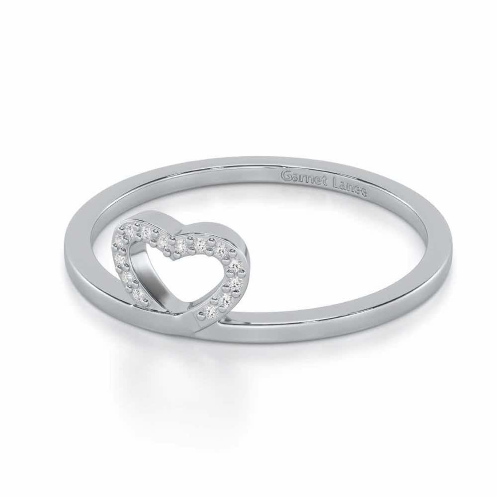 Royal Romance Silver Ring - White Gold - Image 2