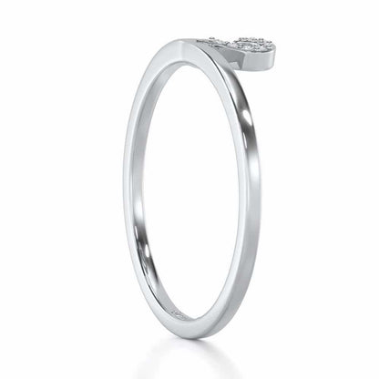 Royal Romance Silver Ring - White Gold - Image 3