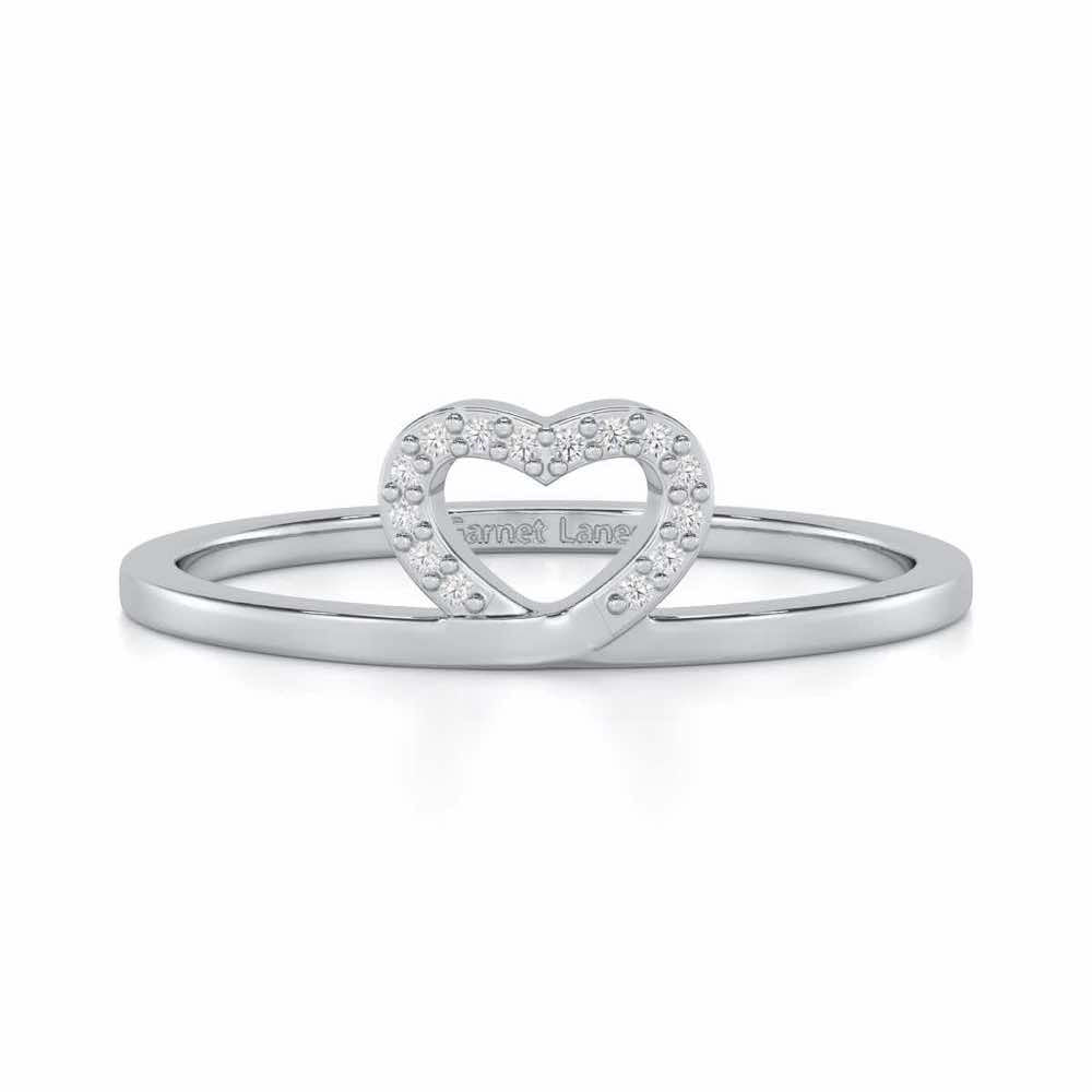 Royal Romance Silver Ring - White Gold - Image 4