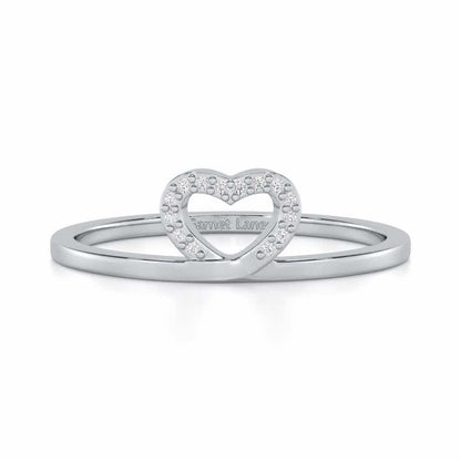 Royal Romance Silver Ring - White Gold - Image 4