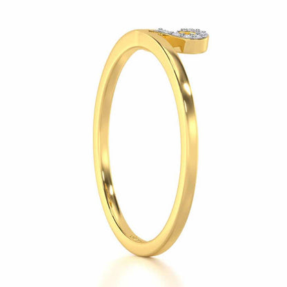 Royal Romance Silver Ring - Yellow Gold - Image 3