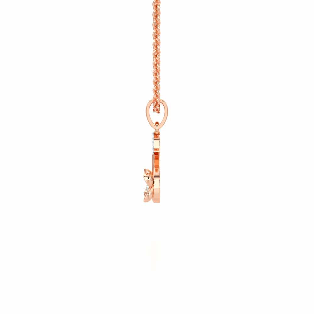 S-Glint Silver Pendant - Rose Gold - Image 3