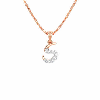 S-Luke Silver Pendant - Rose Gold - Image 1