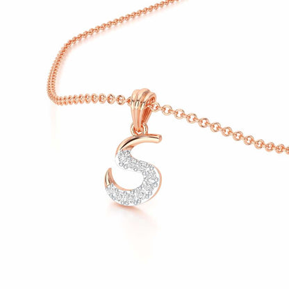 S-Luke Silver Pendant - Rose Gold - Image 2