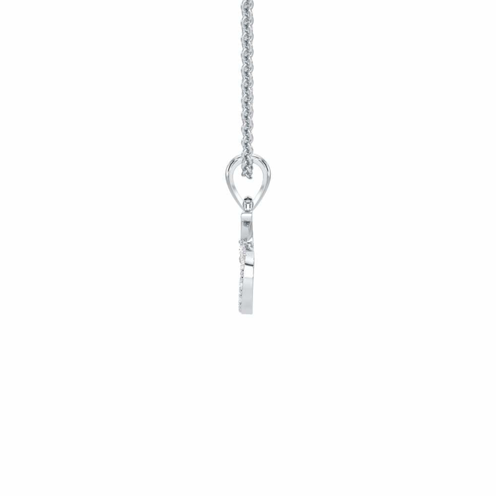 S-Luke Silver Pendant - White Gold - Image 3