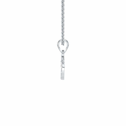S-Luke Silver Pendant - White Gold - Image 3