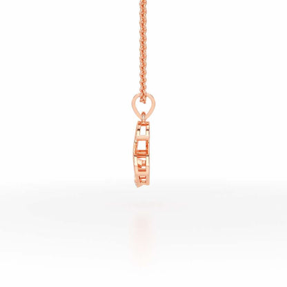 S-Spark Silver Pendant - Rose Gold - Image 3
