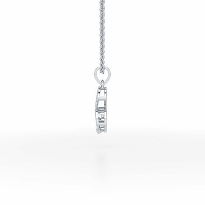 S-Spark Silver Pendant - White Gold - Image 3
