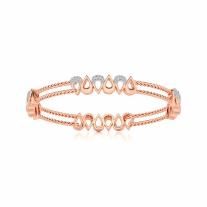 Saath Silver Bangles - Rose Gold - Image 4