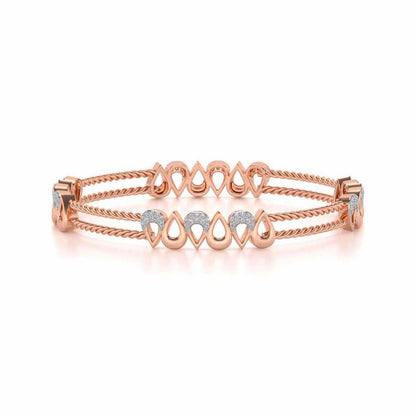 Saath Silver Bangles - Rose Gold - Image 5