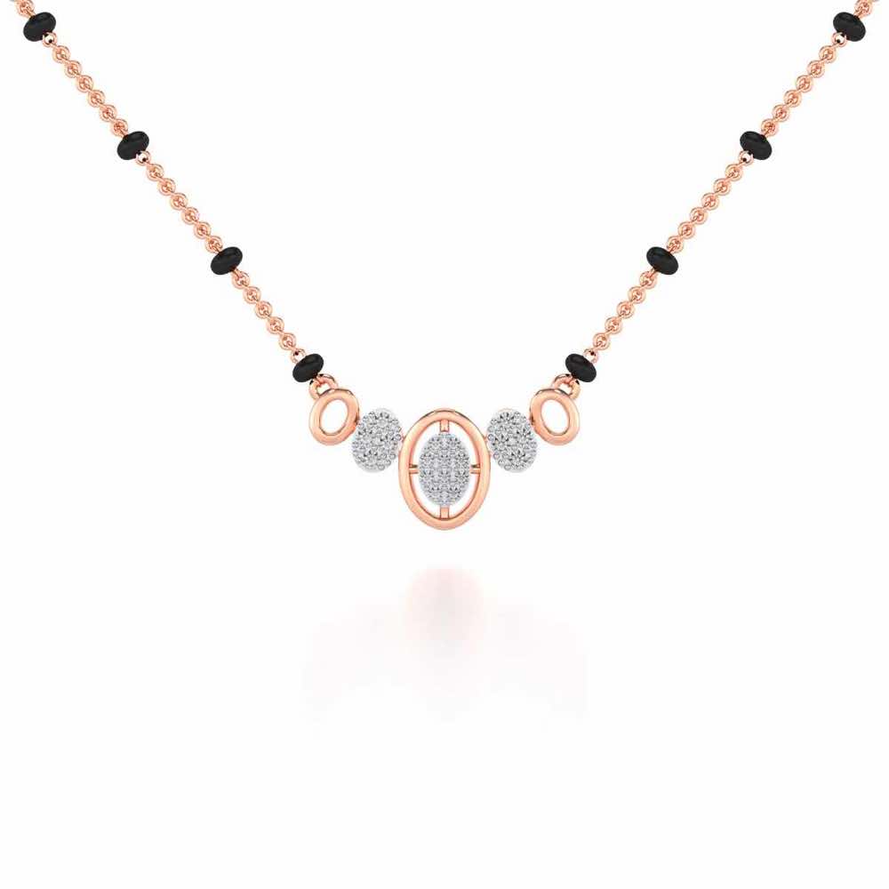 Saathi Silver Mangalsutra - Rose Gold - Image 1