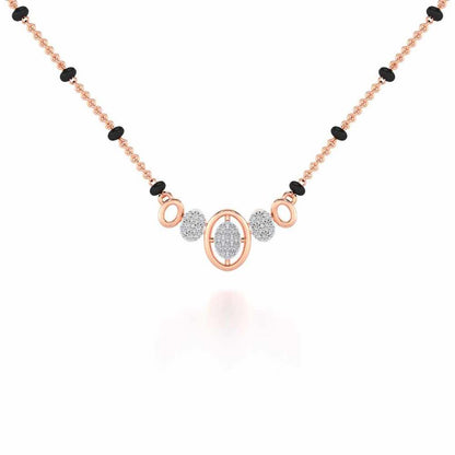 Saathi Silver Mangalsutra - Rose Gold - Image 1