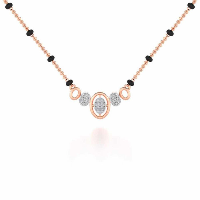 Saathi Silver Mangalsutra - Rose Gold - Image 1