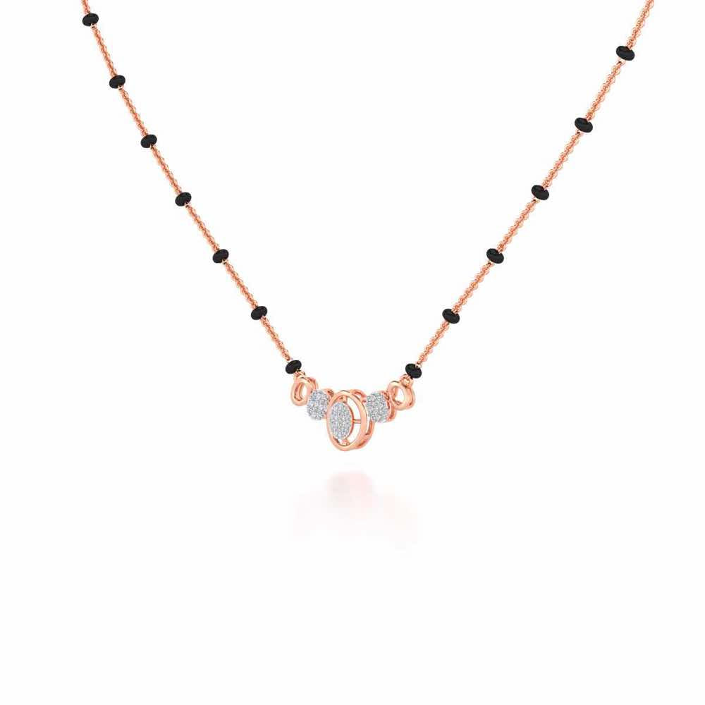 Saathi Silver Mangalsutra - Rose Gold - Image 2