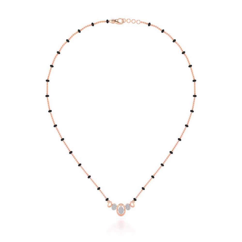 Saathi Silver Mangalsutra - Rose Gold - Image 3
