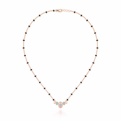 Saathi Silver Mangalsutra - Rose Gold - Image 3