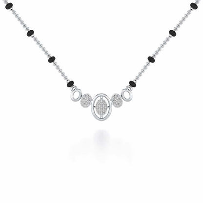 Saathi Silver Mangalsutra - White Gold - Image 1