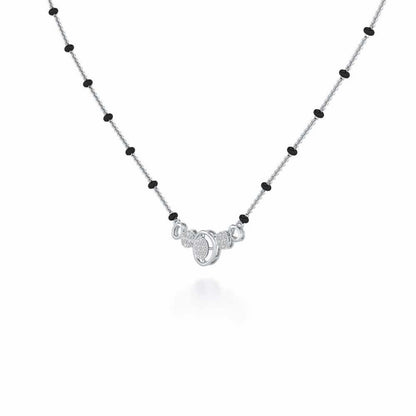 Saathi Silver Mangalsutra - White Gold - Image 2