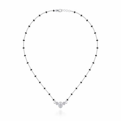 Saathi Silver Mangalsutra - White Gold - Image 3