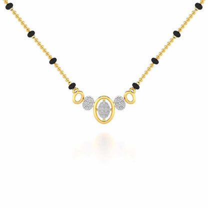 Saathi Silver Mangalsutra - Yellow Gold - Image 1