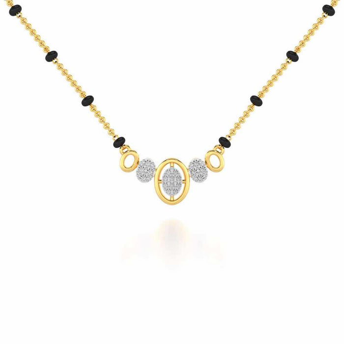 Saathi Silver Mangalsutra - Yellow Gold - Image 1