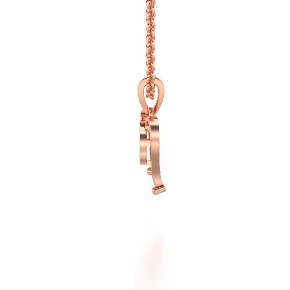 Sabik Silver Pendant - Rose Gold - Image 3