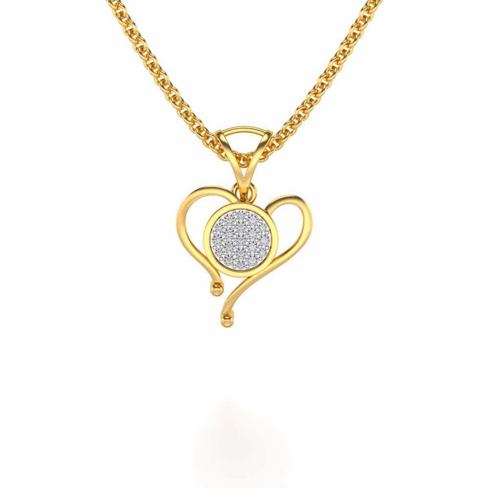 Sabik Silver Pendant - Yellow Gold - Image 1