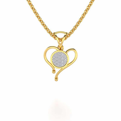 Sabik Silver Pendant - Yellow Gold - Image 1