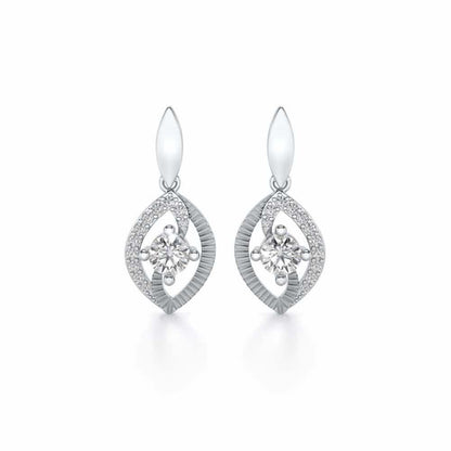 Sacred Earring Drops - White Gold - Image 1