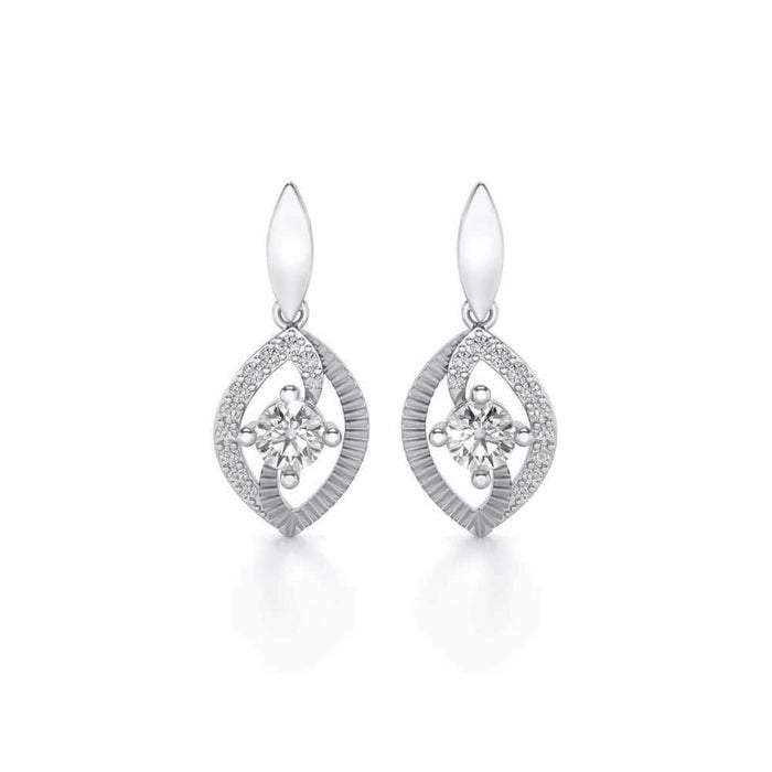 Sacred Earring Drops - White Gold - Image 1