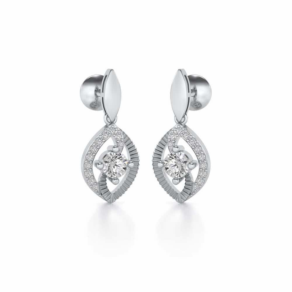 Sacred Earring Drops - White Gold - Image 2
