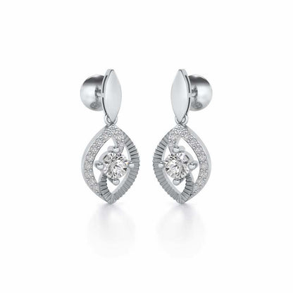 Sacred Earring Drops - White Gold - Image 2