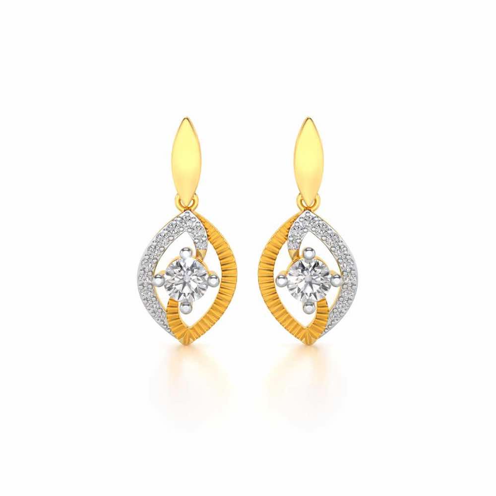 Sacred Earring Drops - Yellow Gold - Image 1