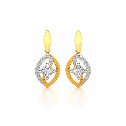 Sacred Earring Drops - Yellow Gold - Image 1