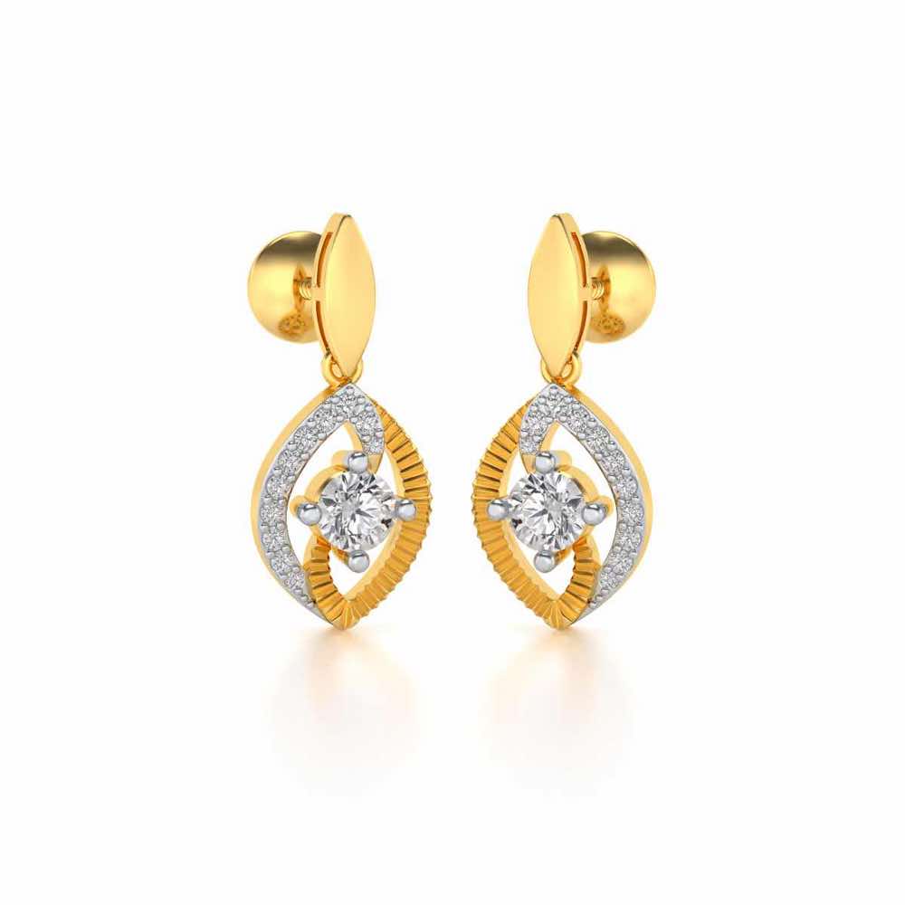 Sacred Earring Drops - Yellow Gold - Image 2