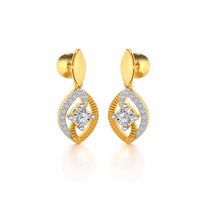 Sacred Earring Drops - Yellow Gold - Image 2