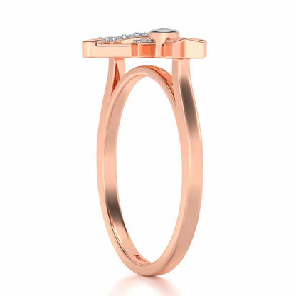 Sagittarius Silver Ring - Rose Gold - Image 4