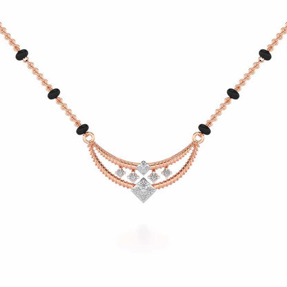 Sahitya Silver Mangalsutra - Rose Gold - Image 1