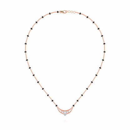 Sahitya Silver Mangalsutra - Rose Gold - Image 3