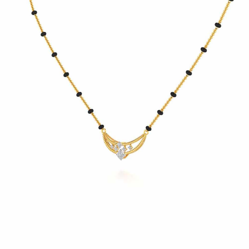 Sahitya Silver Mangalsutra - Yellow Gold - Image 2