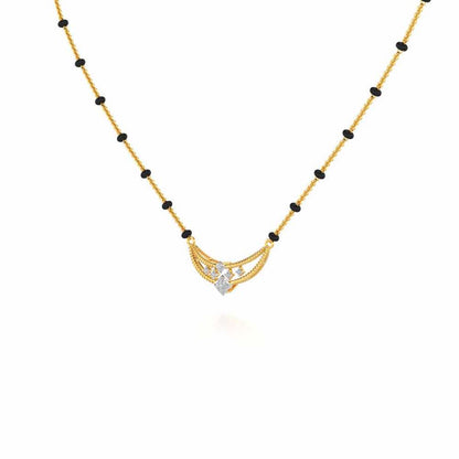 Sahitya Silver Mangalsutra - Yellow Gold - Image 2