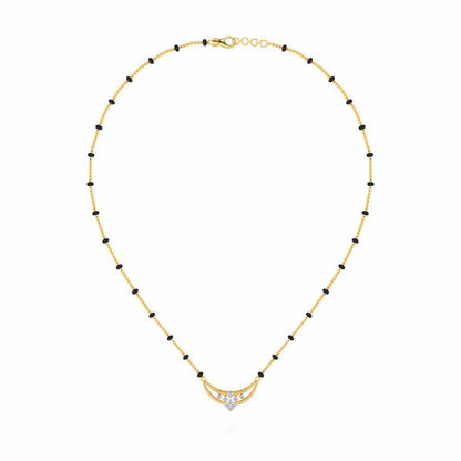 Sahitya Silver Mangalsutra - Yellow Gold - Image 3